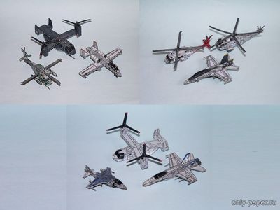 Сборная бумажная модель / scale paper model, papercraft US Airplanes (PR Model) 