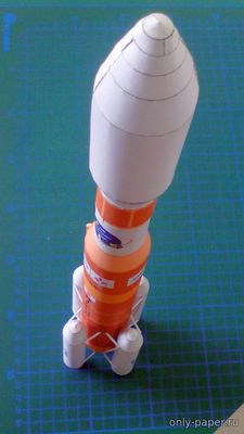 Сборная бумажная модель / scale paper model, papercraft Японская ракета-носитель H-IIB 