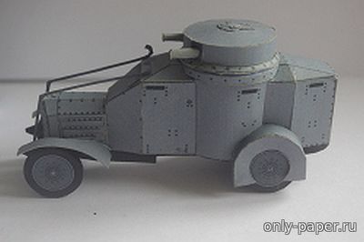Сборная бумажная модель / scale paper model, papercraft Lancia 1ZM (CT Ertz) 
