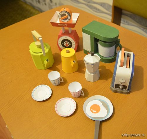Сборная бумажная модель / scale paper model, papercraft Кухонная бытовая техника / Kitchen tools (Kirin) 