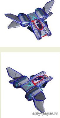 Сборная бумажная модель / scale paper model, papercraft Phanton Class Fighter 