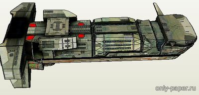 Модель космического корабля «Римуш» из бумаги/картона