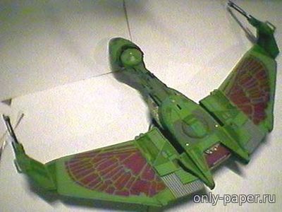 Сборная бумажная модель / scale paper model, papercraft Клингонский истребитель "Bird of Prey" (Star Trek) 