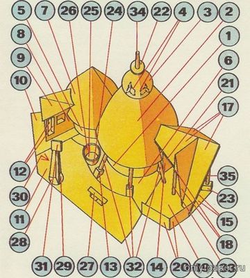 Сборная бумажная модель / scale paper model, papercraft Rybarska Basta [ABC 19/1977] 