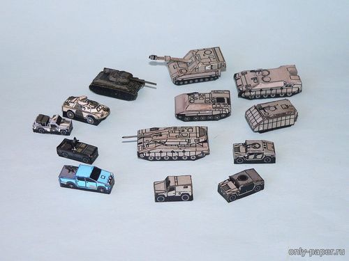 Сборная бумажная модель / scale paper model, papercraft Israeli Defense Forces (PR model) 