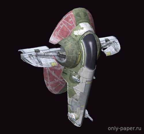 Модель космического корабля «Раб 1» из бумаги/картона