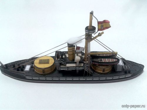 Сборная бумажная модель / scale paper model, papercraft Monitor Puigcerdá (1875) 