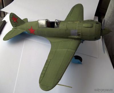 Модель самолета И-185 из бумаги/картона