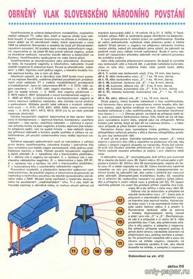 Сборная бумажная модель / scale paper model, papercraft Obreny Vlak Slovenckeho Narodniho povstani (ABC 1983-23) 