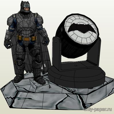 Сборная бумажная модель / scale paper model, papercraft Batman - Dawn Of Justice 