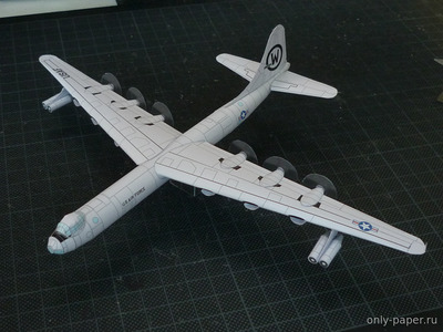 Сборная бумажная модель / scale paper model, papercraft Convair B-36 (Bruno VanHecke) 