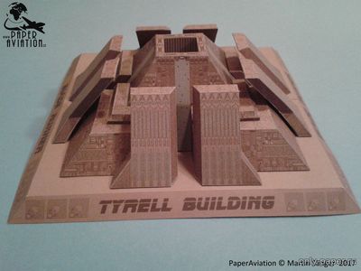 Сборная бумажная модель / scale paper model, papercraft Blade Runner - Tyrell pyramid 