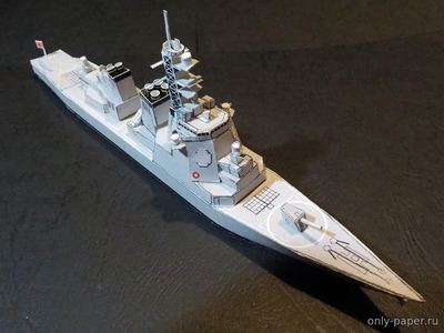 Модель эсминца УРО «Мёко» (типа «Конго») из бумаги/картона