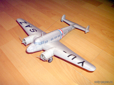 Сборная бумажная модель / scale paper model, papercraft Lockheed Electra 10 Aeroput u 48 (Gary Pilsworth - Deksiko) 