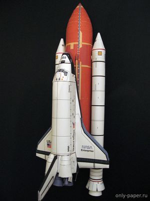 Сборная бумажная модель / scale paper model, papercraft Энтерпрайз (1983) / Space Shuttle Enterprise OV-101 (1983) 