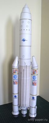 Сборная бумажная модель / scale paper model, papercraft Ариан 5 / Ariane 5 
