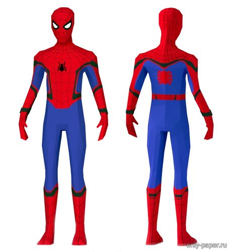 Сборная бумажная модель / scale paper model, papercraft Человек-Паук / Spiderman Homecoming (Paper-Replika) 