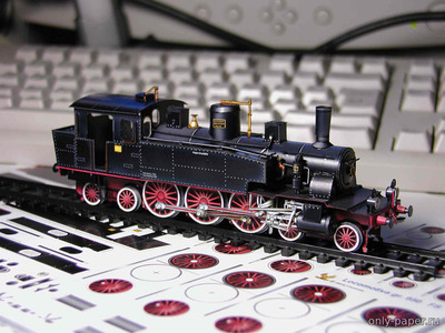 Сборная бумажная модель / scale paper model, papercraft Locomotiva Gr.950 