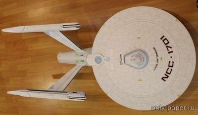Сборная бумажная модель / scale paper model, papercraft USS Enterprise NCC1701 Refit (Star Trek) 