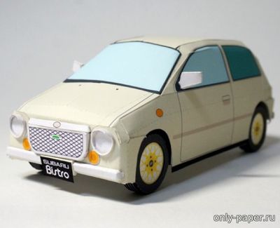 Сборная бумажная модель / scale paper model, papercraft Subaru Vivio Bistro 