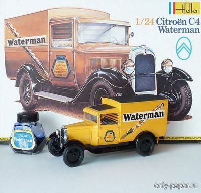 Сборная бумажная модель / scale paper model, papercraft Citroën C4F Waterman 