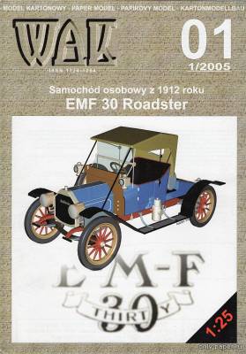 Модель автомобиля EMF 30 Roadster из бумаги/картона