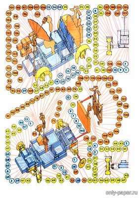 Сборная бумажная модель / scale paper model, papercraft Lunar roving vehicle (ABC 89-19 ) 