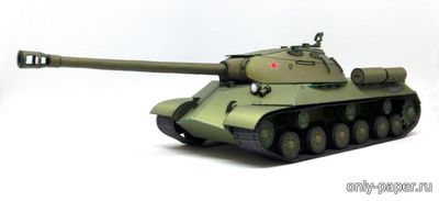 Модель тяжелого танка ИС-3 из бумаги/картона
