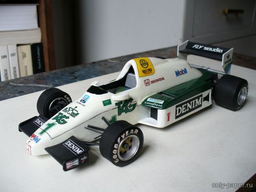Сборная бумажная модель / scale paper model, papercraft Williams FW09 - Keke Rosberg - GP South Africa 1983 