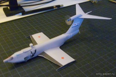 Сборная бумажная модель / scale paper model, papercraft Экраноплан A-90 "Орлёнок" (Bruno VanHecke) 