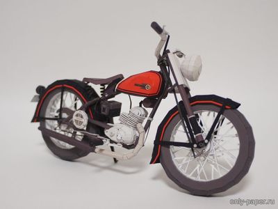 Сборная бумажная модель / scale paper model, papercraft Harley-Davidson HUMMER 