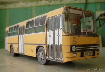 Модель автобуса Икарус 260 из бумаги/картона