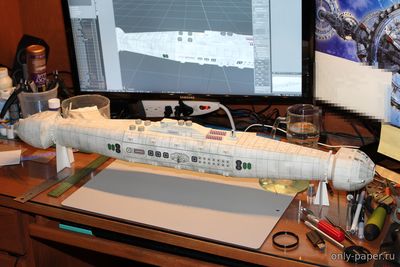 Сборная бумажная модель / scale paper model, papercraft HMS Fearless (CL-56) 