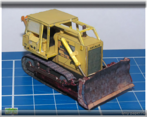 Сборная бумажная модель / scale paper model, papercraft Fiat Allis 16B (JJM) 