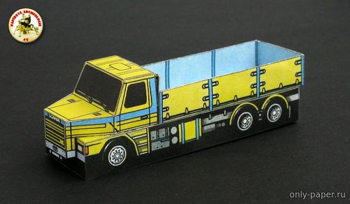 Сборная бумажная модель / scale paper model, papercraft Scania T 143H (ABC 92-12) 