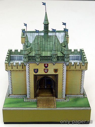 Сборная бумажная модель / scale paper model, papercraft Зеркальный лабиринт в Праге (ABC 2007-18) 