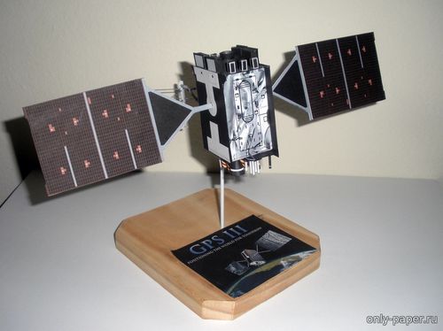 Сборная бумажная модель / scale paper model, papercraft GPS III Satellite [Glenn Alvord] 