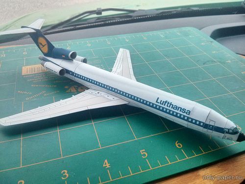 Сборная бумажная модель / scale paper model, papercraft Boeing B727 - 13 вариантов (Bruno VanHecke) 