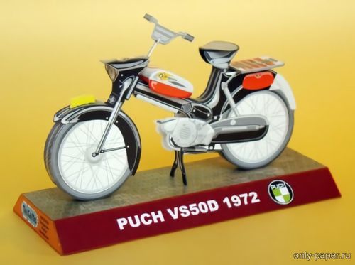 Модель мопеда Puch VS50D 1972 из бумаги/картона