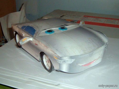 Сборная бумажная модель / scale paper model, papercraft Тачки/Cars: Sterling/Стерлинг (Michael Dazzo) 