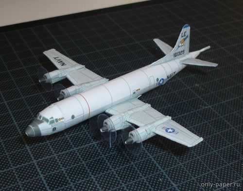Сборная бумажная модель / scale paper model, papercraft P-3 Orion (Bruno VanHecke) 