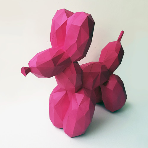 Сборная бумажная модель / scale paper model, papercraft Dog-Balloon (Ольга Ющук) 