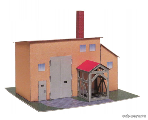 Сборная бумажная модель / scale paper model, papercraft Котельная (Boris Voigt) 