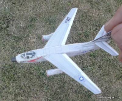 Сборная бумажная модель / scale paper model, papercraft Douglas A-3 Skywarrior [Bruno VanHecke] 