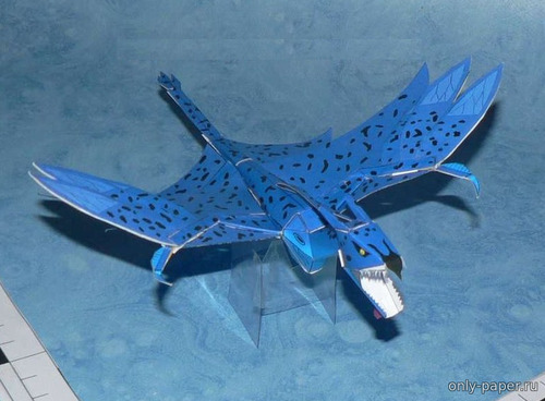 Сборная бумажная модель / scale paper model, papercraft Горный банши / Irkan-Banshee (к/ф Avatar) 