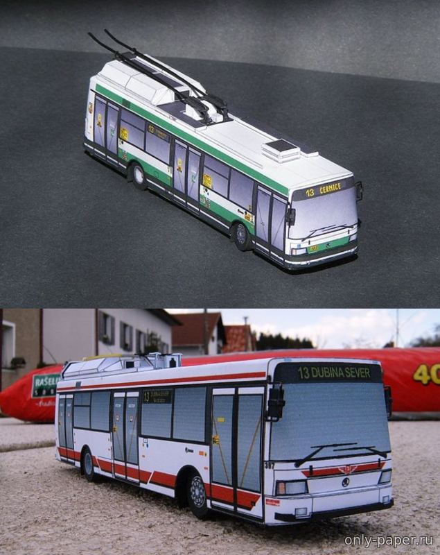 Бумажный троллейбус рф. Троллейбус Skoda 24tr. Троллейбус из бумаги. Модель троллейбуса из бумаги. Модель из бумаги троллейбус АКСМ.