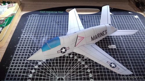 Сборная бумажная модель / scale paper model, papercraft Boeing Model 853 Quiet Bird 