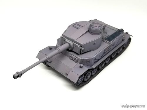 Модель танка Tiger VK45.01 из бумаги/картона
