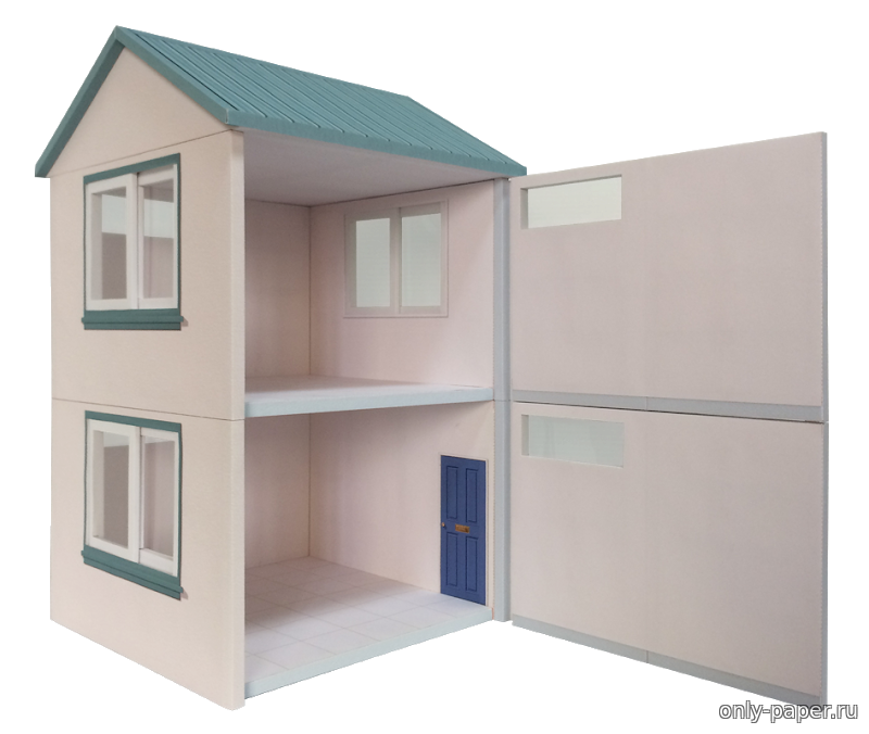 Кукольный домик из бумаги, модели сборные бумажные скачать бесплатно - Дом- Архитектура - Каталог моделей - «Только бумага»