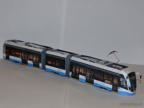 Сборная бумажная модель / scale paper model, papercraft Трамвай 71-931М "Витязь-М" (Mungojerrie) 